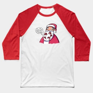 Santa Beard Baseball T-Shirt